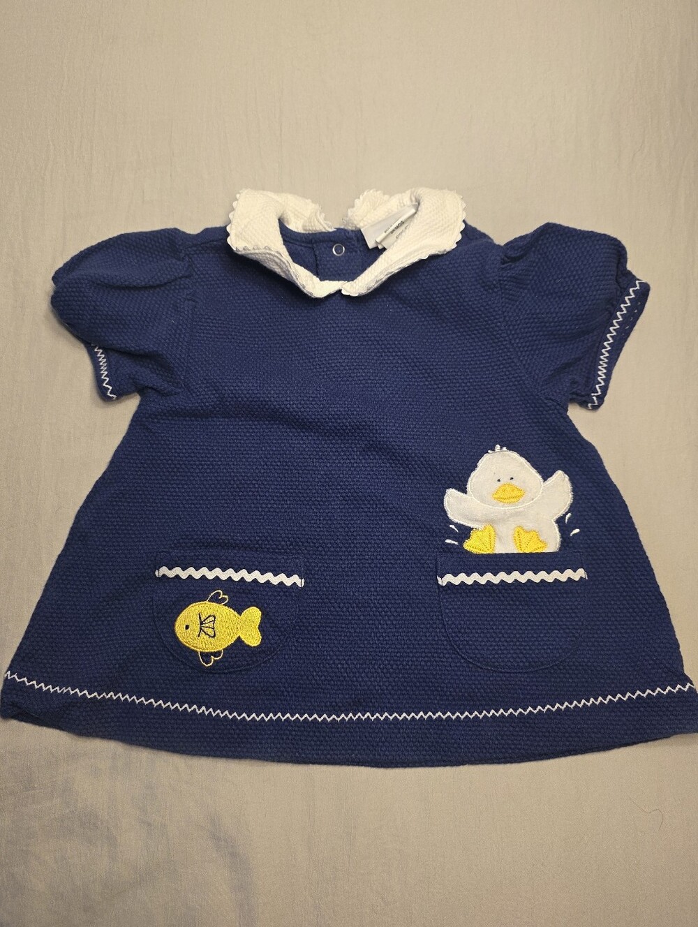 Buster Brown Navy Duckling Goldfish Dress